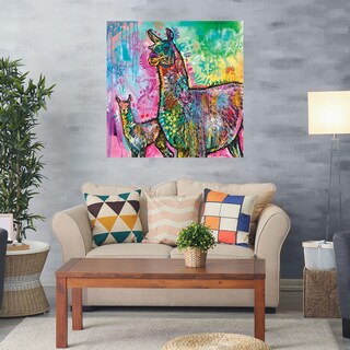Foto 2 | Cuadro Decorativo - Llama Psicodélico - Dean Russo - Arte Abstracto - Impresión En Lienzo - Fine Art Tj