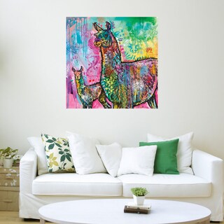 Foto 3 | Cuadro Decorativo - Llama Psicodélico - Dean Russo - Arte Abstracto - Impresión En Lienzo - Fine Art Tj