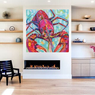 Foto 5 | Cuadro Decorativo - Llama Psicodélico - Dean Russo - Arte Abstracto - Impresión En Lienzo - Fine Art Tj