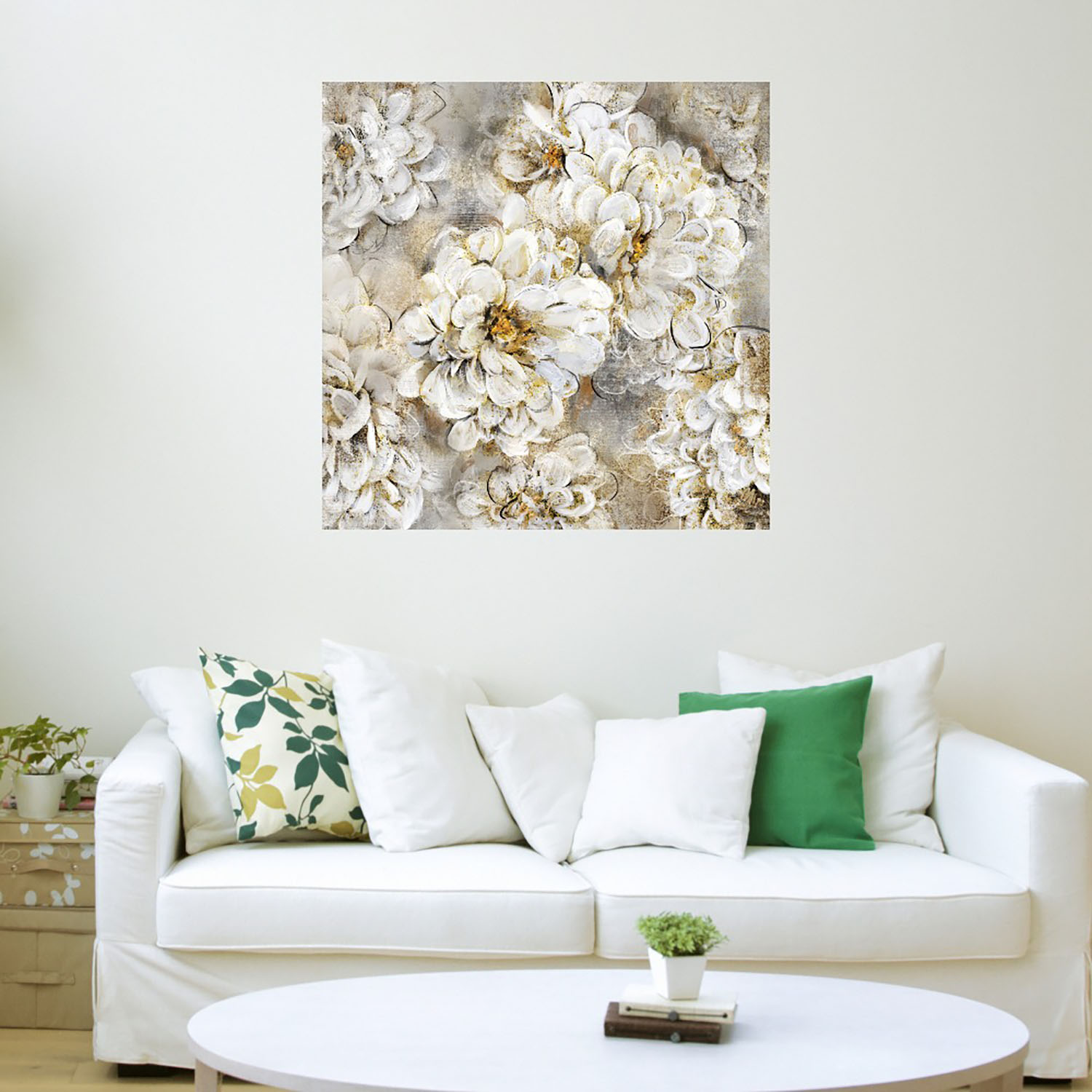 Foto 3 | Cuadro Decorativo Fine Art TJ 'Flores Festivas II' de Studio Arts 82 x82 cm