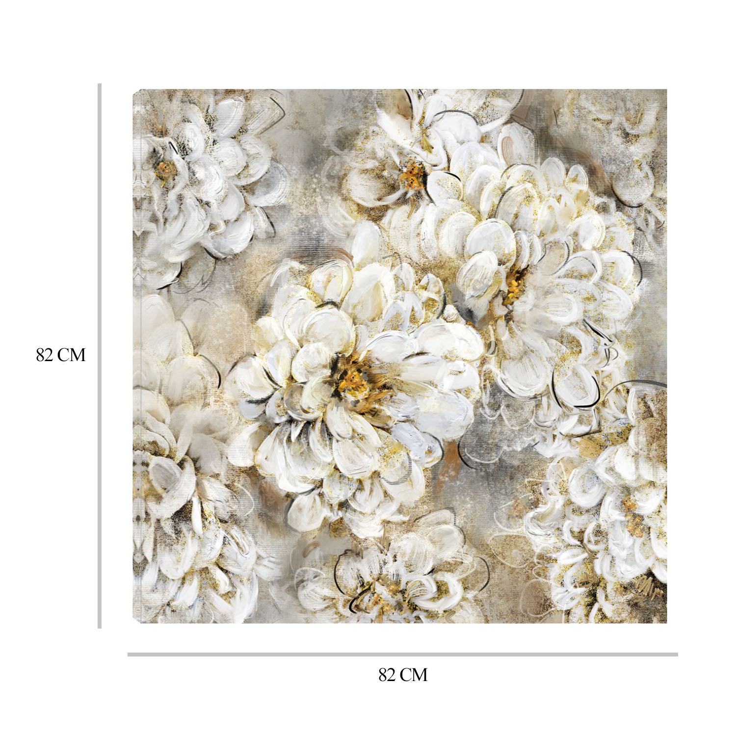 Foto 6 | Cuadro Decorativo Fine Art TJ 'Flores Festivas II' de Studio Arts 82 x82 cm