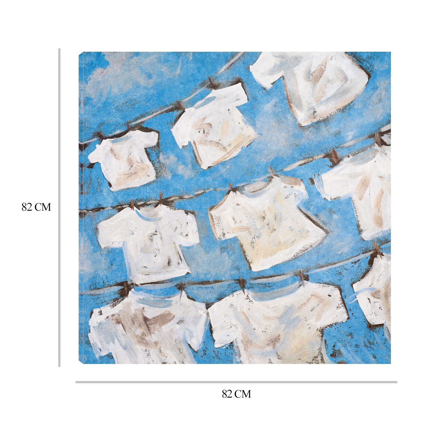 Foto 7 pulgar | Cuadro Decorativo Fine Art TJ 'Lino Seco II' de Kingsley 82 x82 cm