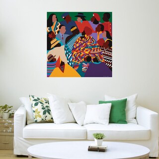 Foto 3 | Cuadro Decorativo - La Década Internacional - Synthia Saint James - Arte Moderno - Impresión En Lienzo - Fine Art Tj