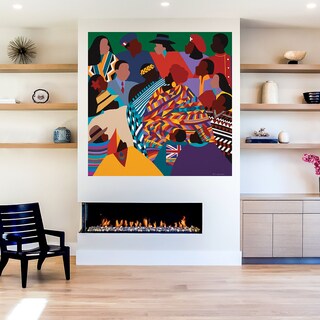 Foto 5 | Cuadro Decorativo - La Década Internacional - Synthia Saint James - Arte Moderno - Impresión En Lienzo - Fine Art Tj