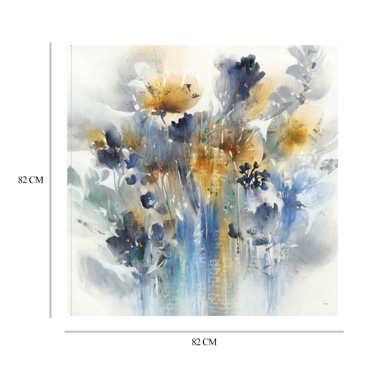 Foto 6 | Cuadro Decorativo - Índigo Botánico - K. Nari  - Arte Moderno - Impresión En Lienzo - Fine Art Tj