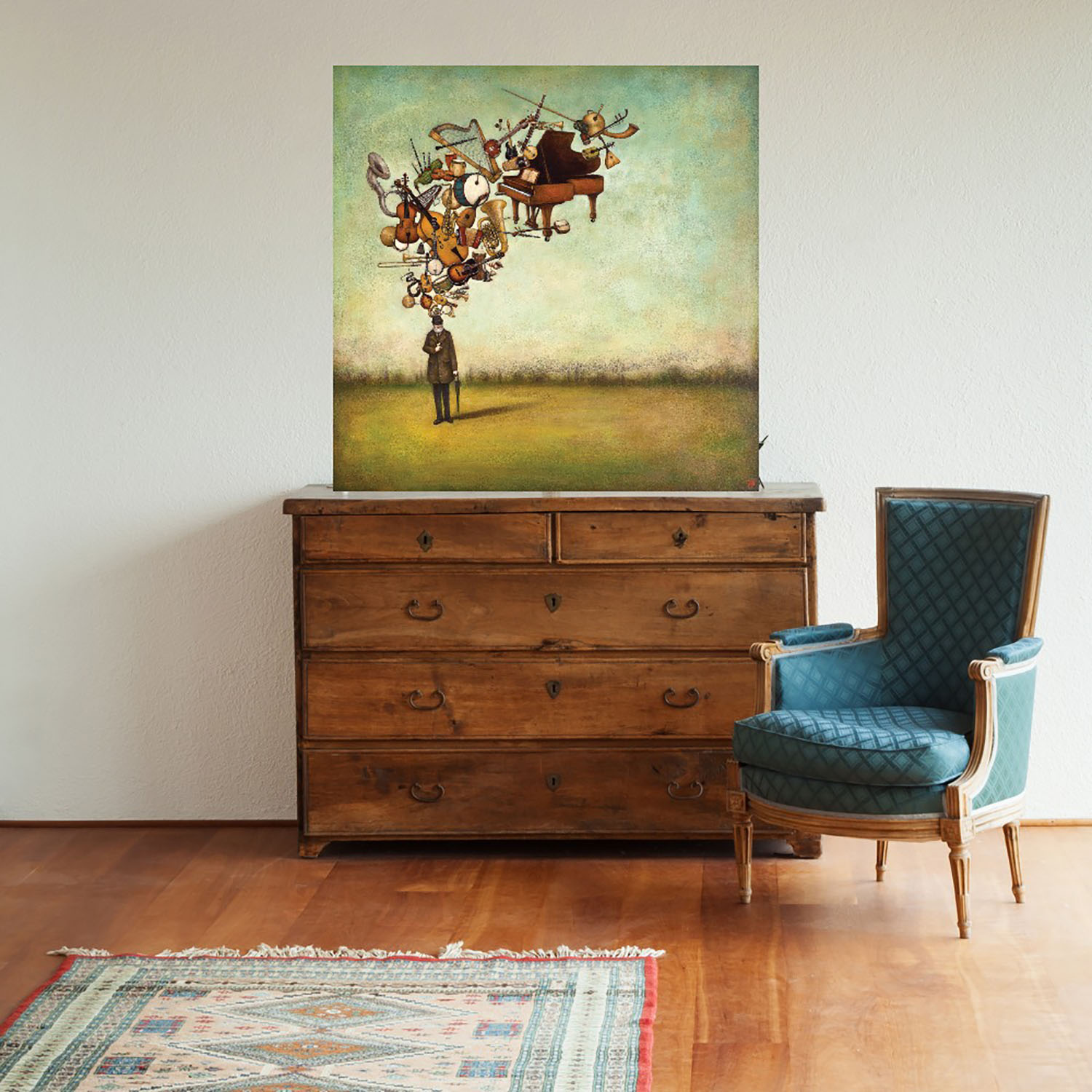 Foto 2 | Cuadro Decorativo - Gracias Por Las Melodías - Duy Huynh  - Arte Moderno - Impresión En Lienzo - Fine Art Tj