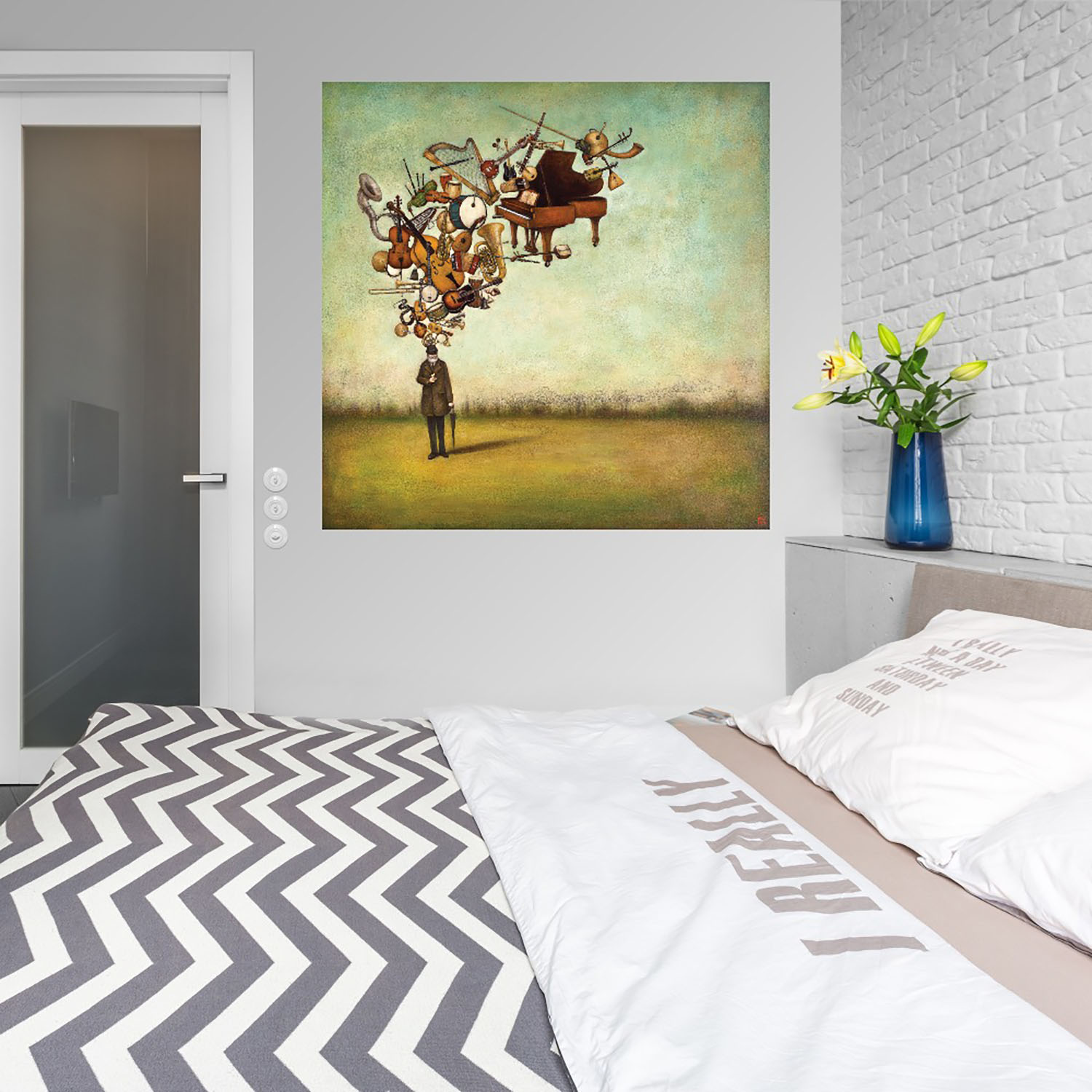 Foto 3 | Cuadro Decorativo - Gracias Por Las Melodías - Duy Huynh  - Arte Moderno - Impresión En Lienzo - Fine Art Tj