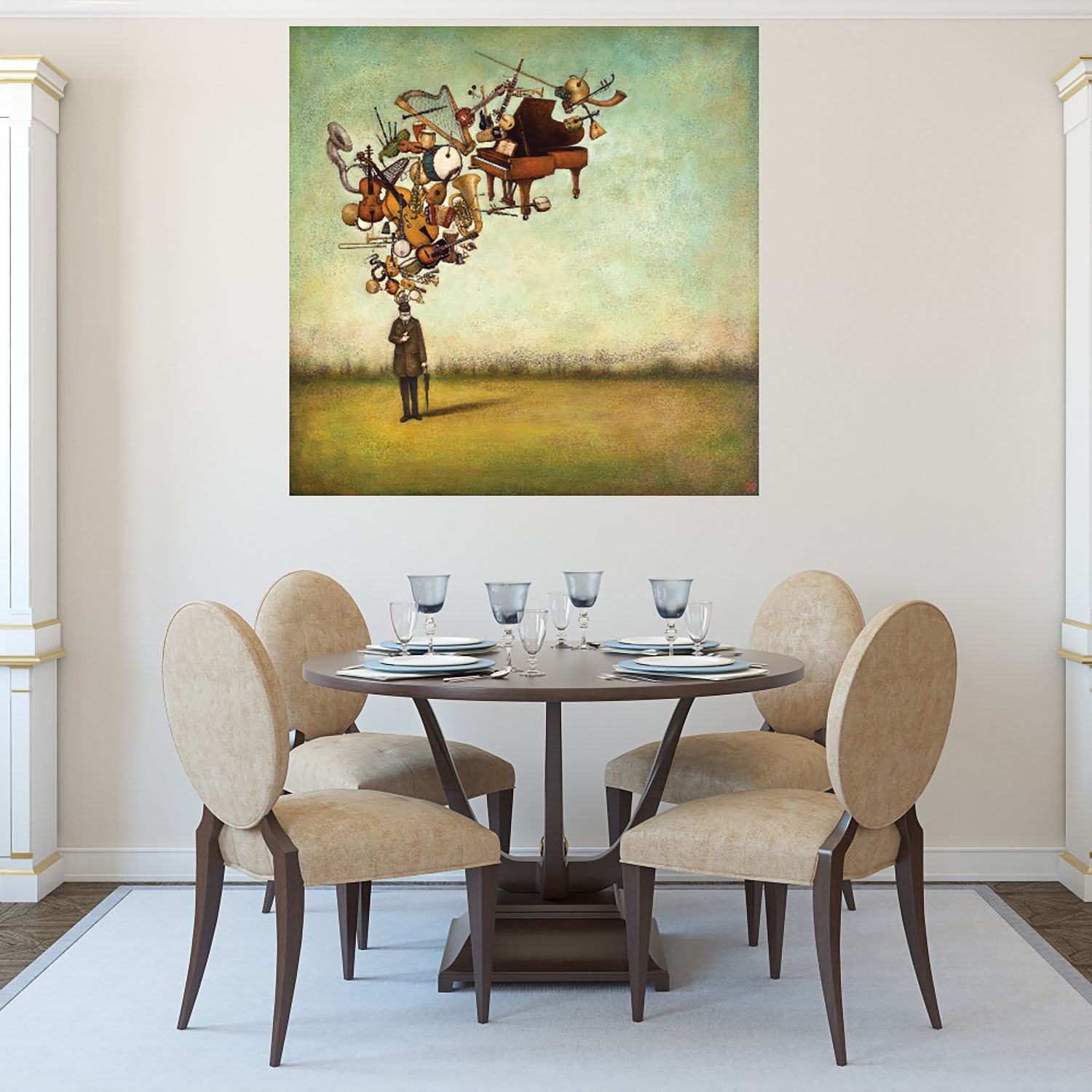Foto 4 | Cuadro Decorativo - Gracias Por Las Melodías - Duy Huynh  - Arte Moderno - Impresión En Lienzo - Fine Art Tj