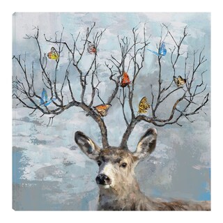 Foto 1 | Cuadro Decorativo - Mas Cercano Y Mas Ciervo Ii - Studio Arts - Arte Animales - Impresión En Lienzo - Fine Art Tj