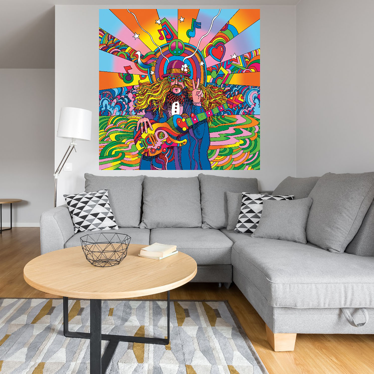 Foto 4 | Cuadro Decorativo Fine Art Tj Músico Hippie
