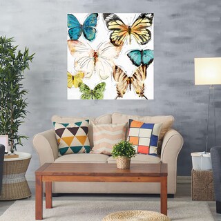 Foto 2 | Cuadro Decorativo - Mariposas Ii - Studio Arts - Arte Animales - Impresión En Lienzo - Fine Art Tj