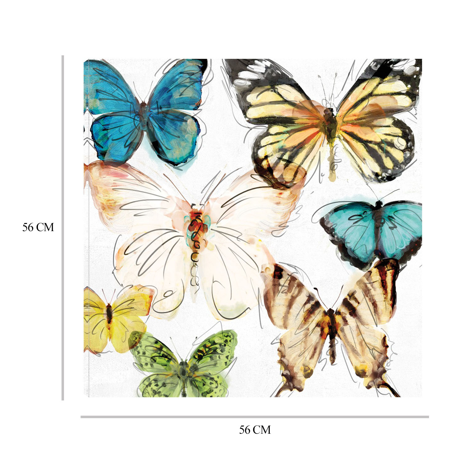 Foto 6 | Cuadro Decorativo - Mariposas Ii - Studio Arts  - Arte Animales - Impresión En Lienzo - Fine Art Tj
