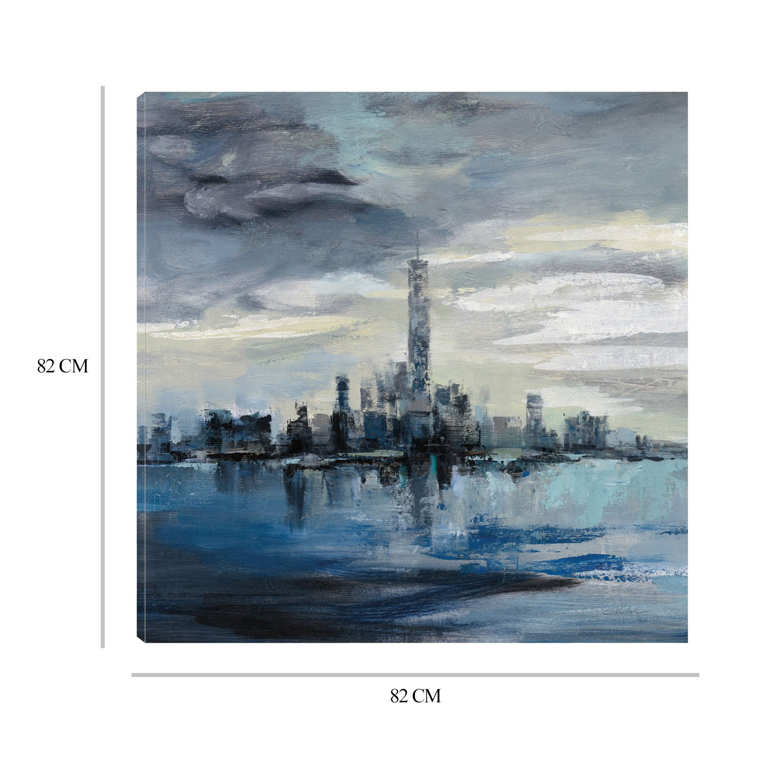 Foto 7 pulgar | Cuadro Decorativo - Invierno De Manhattan - Silvia Vassileva  - Arte Moderno - Impresión En Lienzo - Fine Art Tj