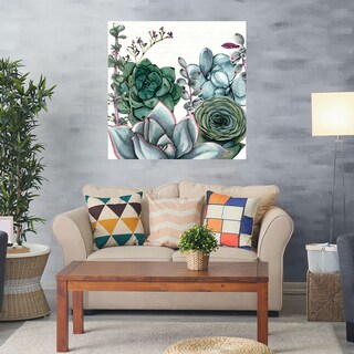Foto 2 | Cuadro Decorativo - Jardin De Suculentas I - Susan Jill - Arte Moderno - Impresión En Lienzo - Fine Art Tj