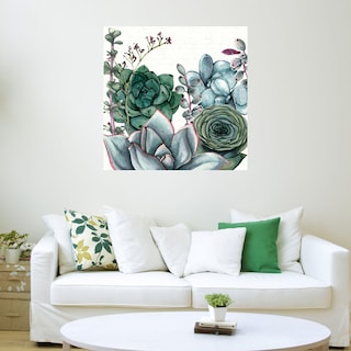 Foto 3 | Cuadro Decorativo - Jardin De Suculentas I - Susan Jill - Arte Moderno - Impresión En Lienzo - Fine Art Tj