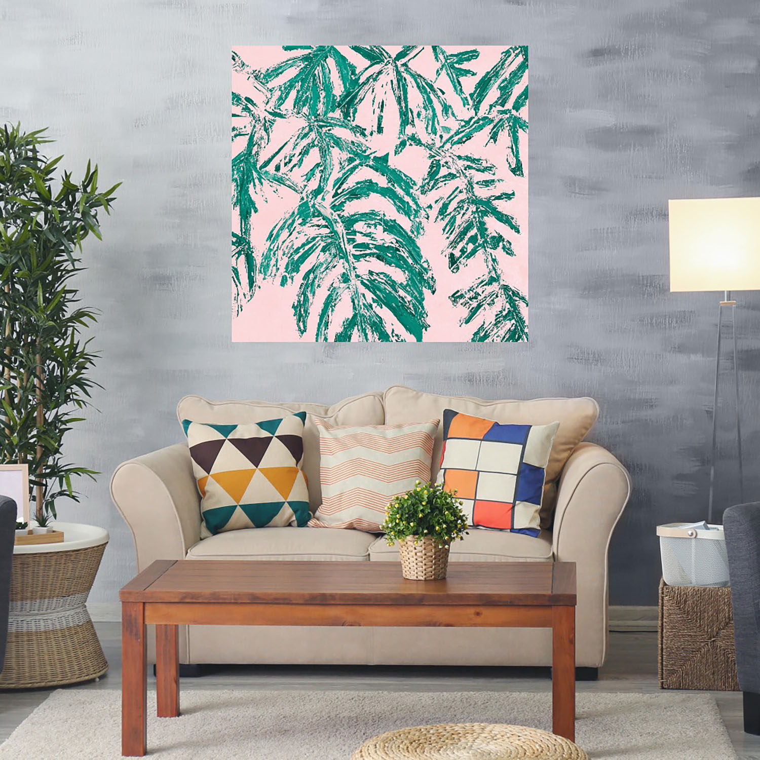 Foto 2 | Cuadro Decorativo Fine Art Tj Jardín Tropical Annmarie Coolick Arte Moderno Impresión en Lienzo