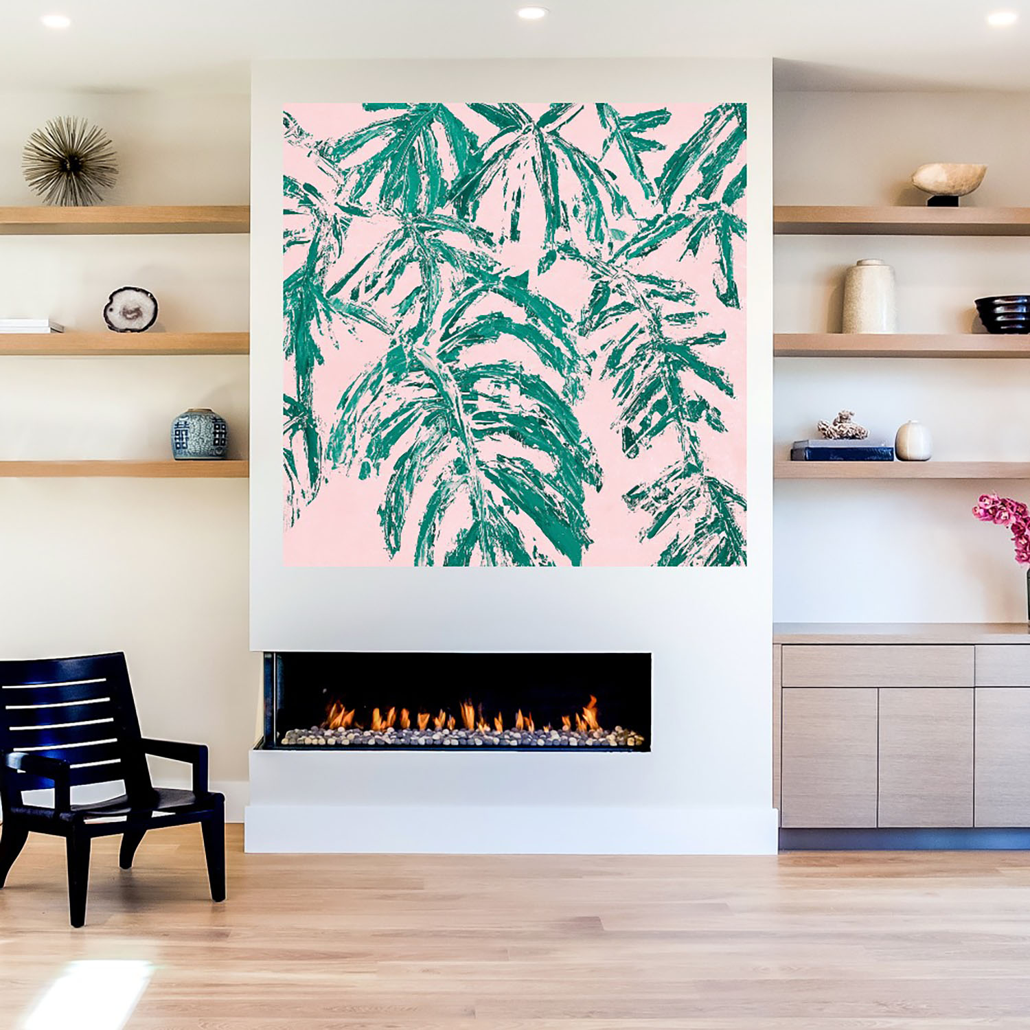 Foto 5 | Cuadro Decorativo Fine Art Tj Jardín Tropical Annmarie Coolick Arte Moderno Impresión en Lienzo