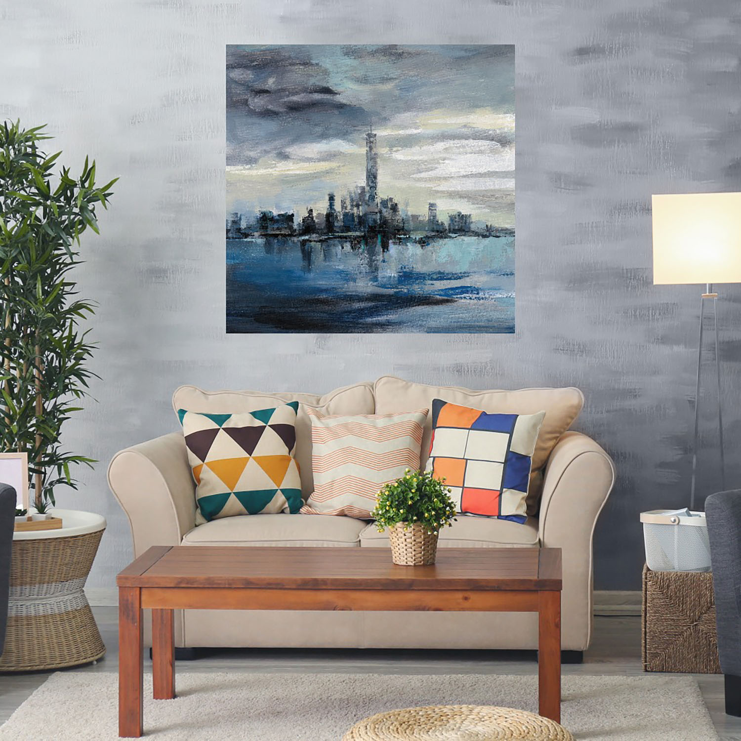 Foto 2 | Cuadro Decorativo - Invierno De Manhattan - Silvia Vassileva  - Arte Moderno - Impresión En Lienzo - Fine Art Tj
