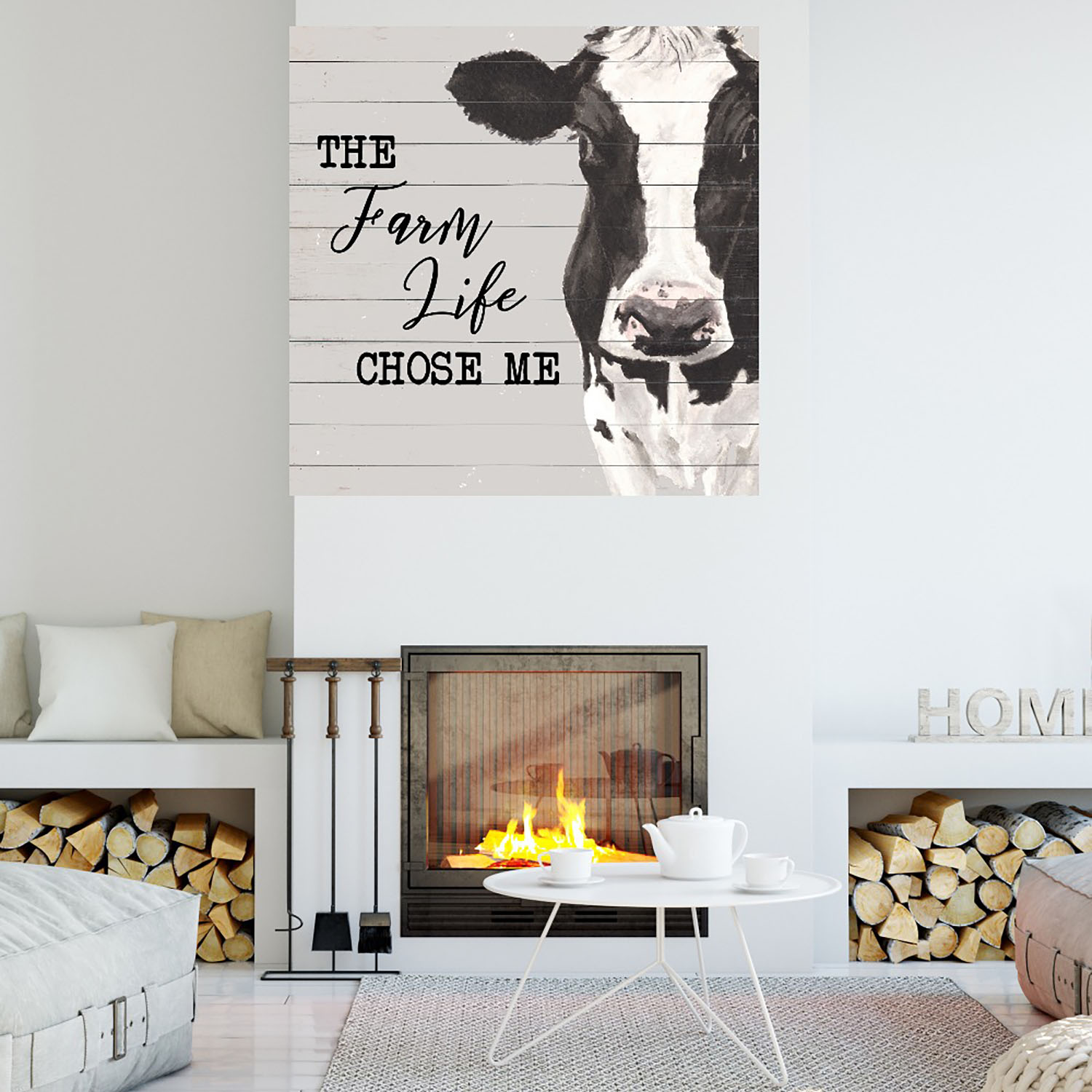Foto 4 | Cuadro Decorativo - La Vida De La Granja - Jenny Green  - Arte Frases - Impresión En Lienzo - Fine Art Tj