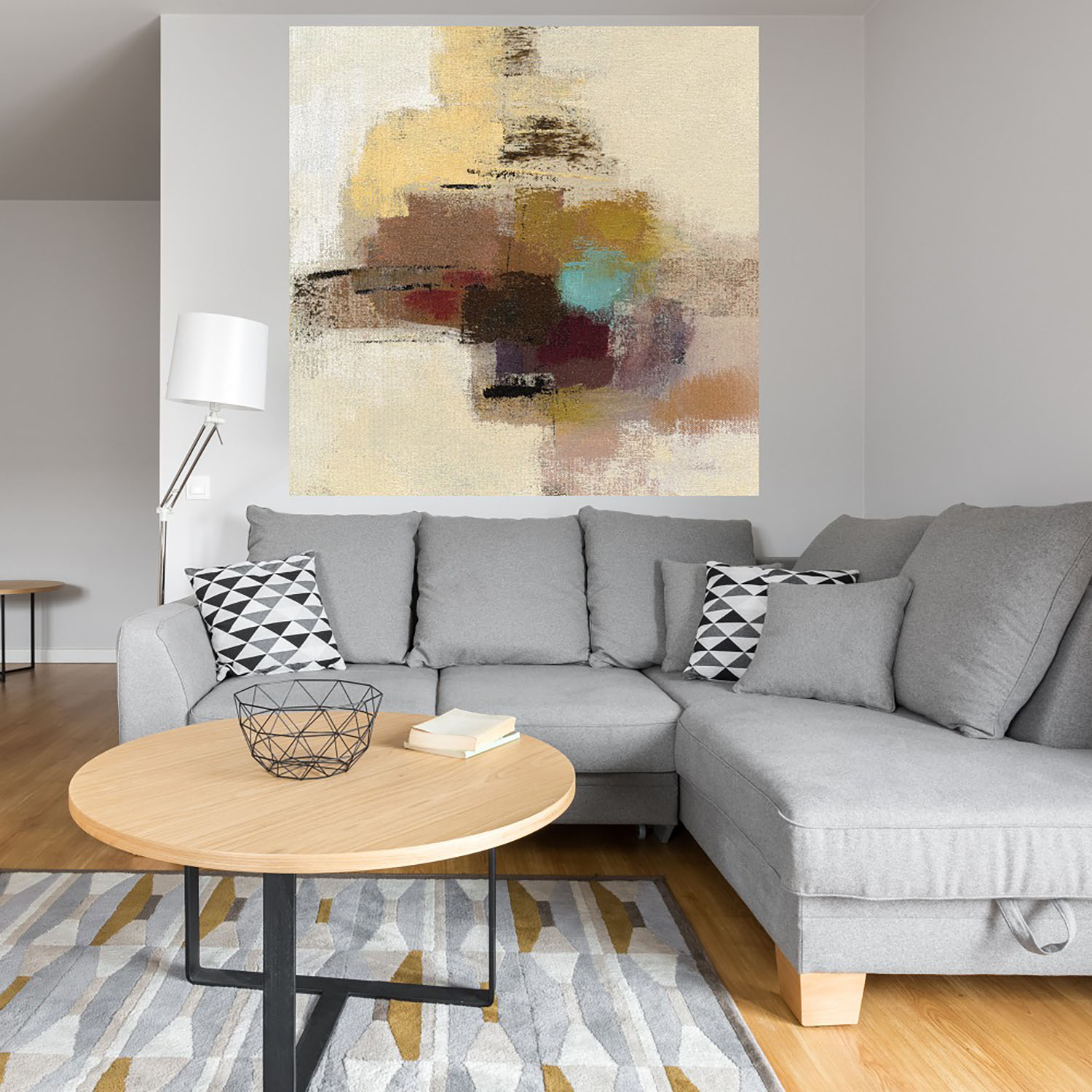 Foto 4 | Cuadro Decorativo - Guinda Abstracto Ii - Silvia Vassileva  - Arte Moderno - Impresión En Lienzo - Fine Art Tj