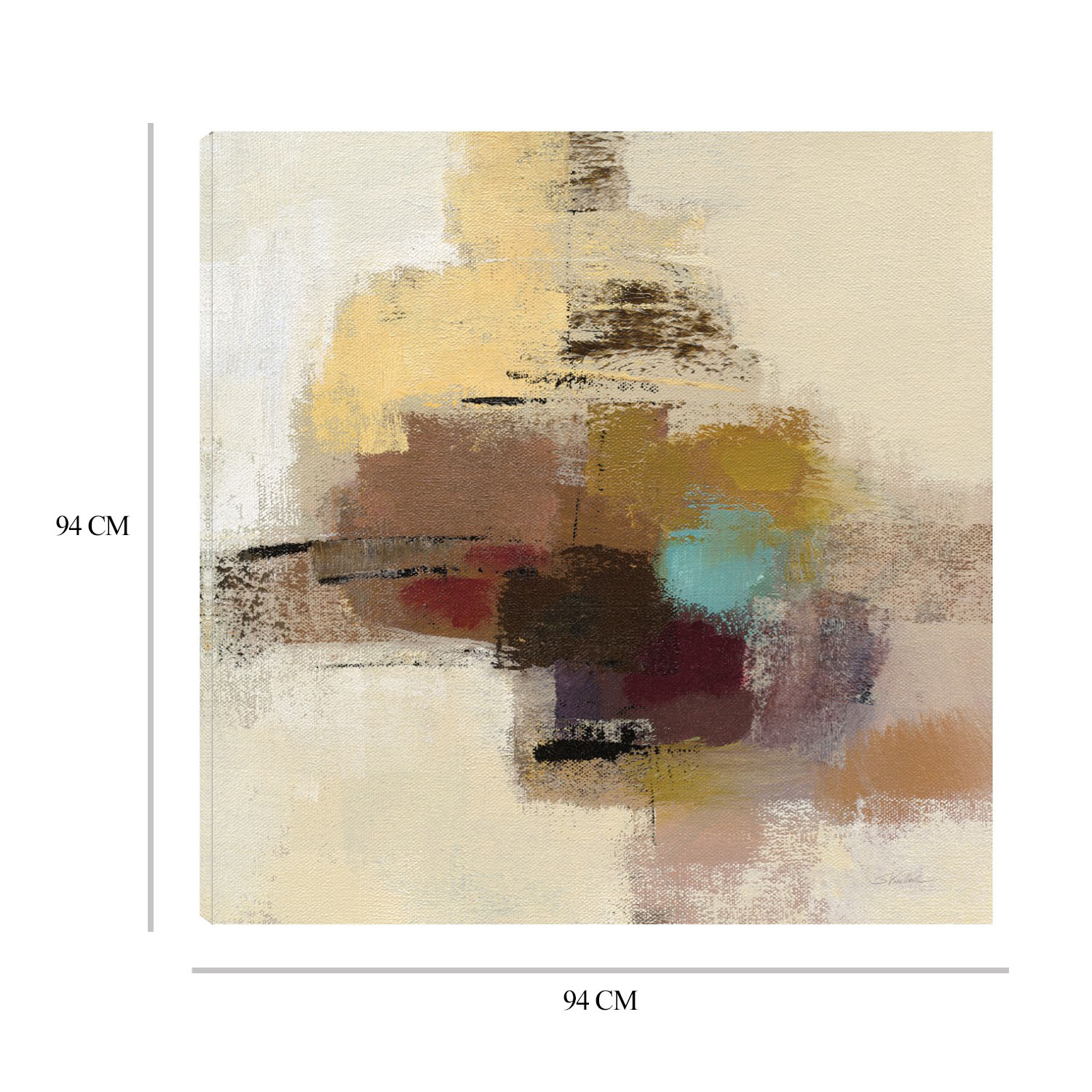 Foto 6 | Cuadro Decorativo - Guinda Abstracto Ii - Silvia Vassileva  - Arte Moderno - Impresión En Lienzo - Fine Art Tj