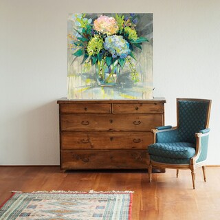 Foto 2 | Cuadro Decorativo - Hortensias Del Jardín - Jeanette Vertentes - Arte Moderno - Impresión En Lienzo - Fine Art Tj