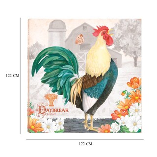 Foto 6 | Cuadro Decorativo - Gallo Esmeralda Al Alba - Beth Grove - Arte Moderno - Impresión En Lienzo - Fine Art Tj