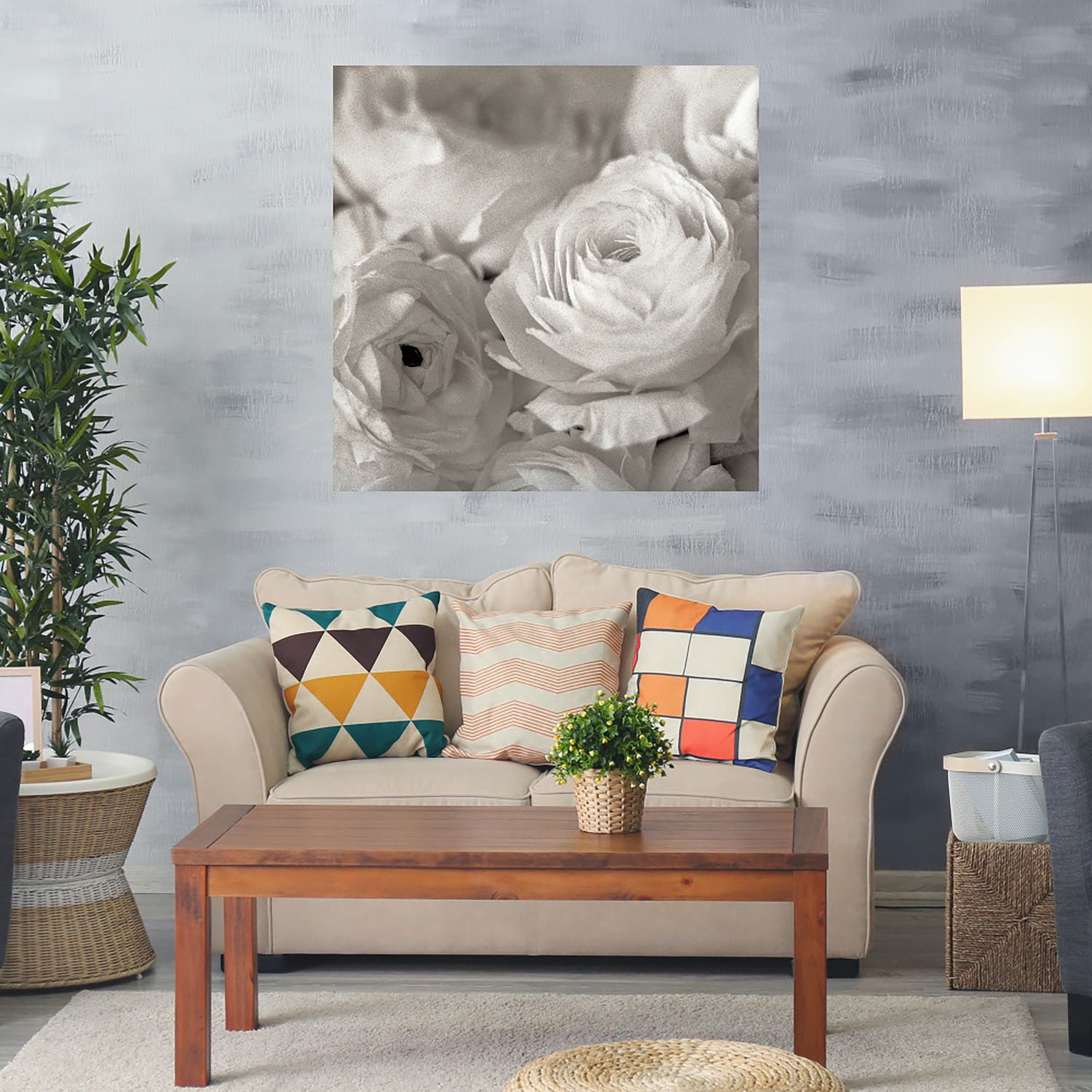 Foto 2 | Cuadro Decorativo Fine Art TJ 'Florison #47' de Alan Blaustein 82 x82 cm