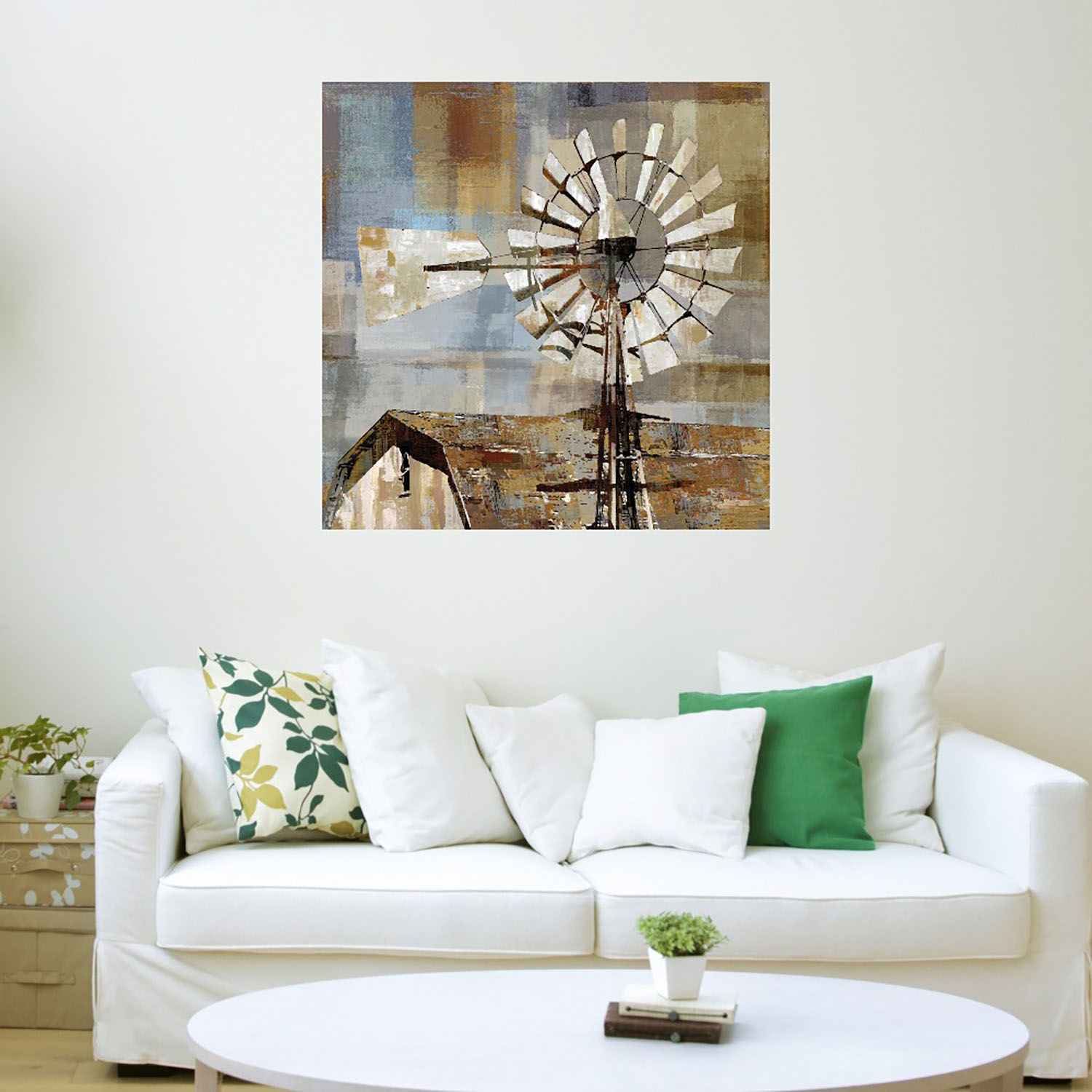 Foto 4 pulgar | Cuadro Decorativo Fine Art TJ 'Molino de Granero' de Mark Chandon 94 x 94 cm