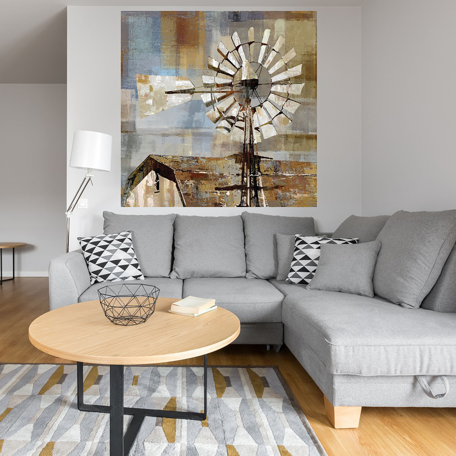 Foto 4 | Cuadro Decorativo Fine Art TJ 'Molino de Granero' de Mark Chandon 94 x 94 cm