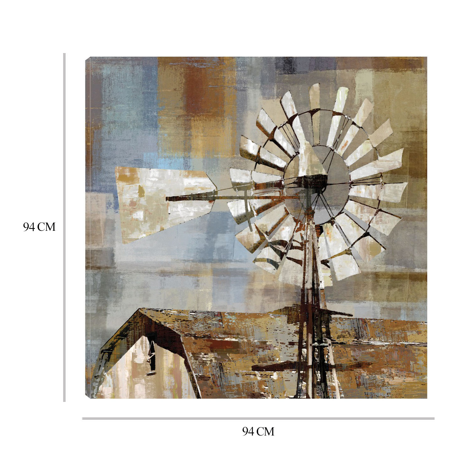 Foto 6 | Cuadro Decorativo Fine Art TJ 'Molino de Granero' de Mark Chandon 94 x 94 cm