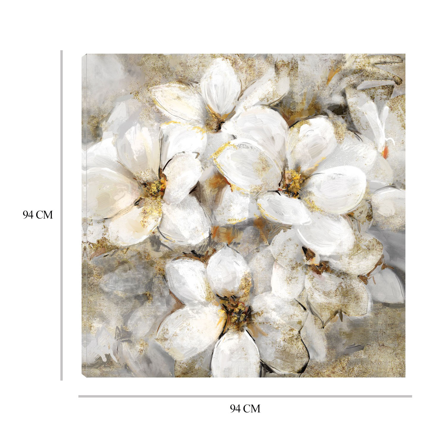 Foto 6 | Cuadro Decorativo Fine Art TJ 'Flores Festivas I' de Studio Arts 94 x 94 cm