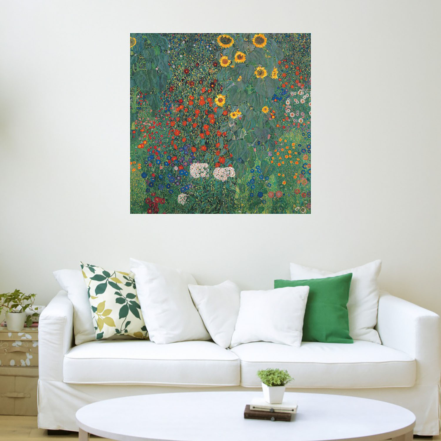 Foto 4 pulgar | Cuadro Decorativo Fine Art Tj Jardín con Girasoles Gustav Klimt