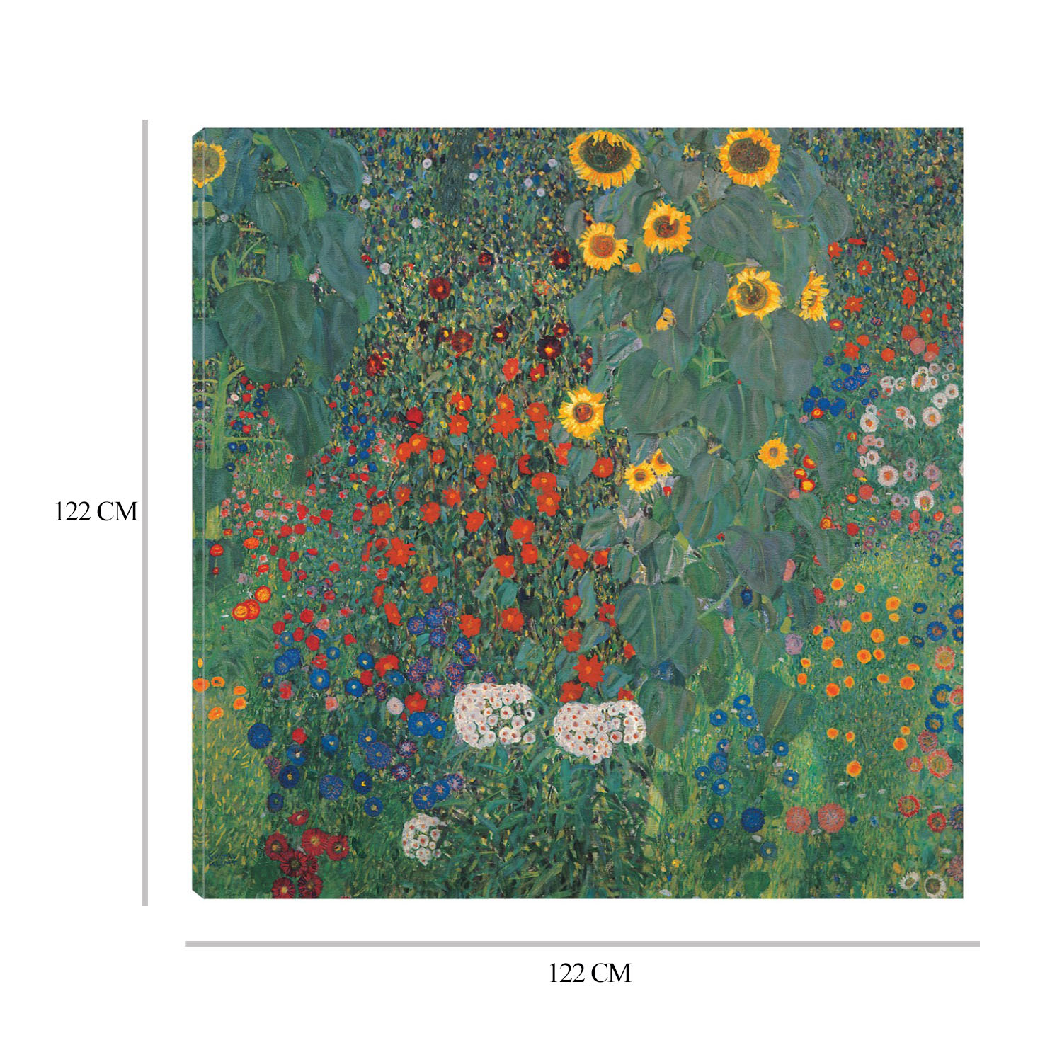 Foto 7 pulgar | Cuadro Decorativo Fine Art Tj Jardín con Girasoles Gustav Klimt