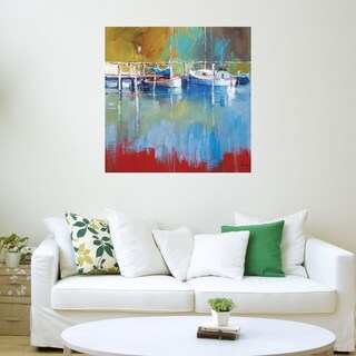 Foto 3 | Cuadro Decorativo - Mástiles En Metung - Fine Art Tj - Craig Trewin Penny - Arte Costa - Impresión En Lienzo