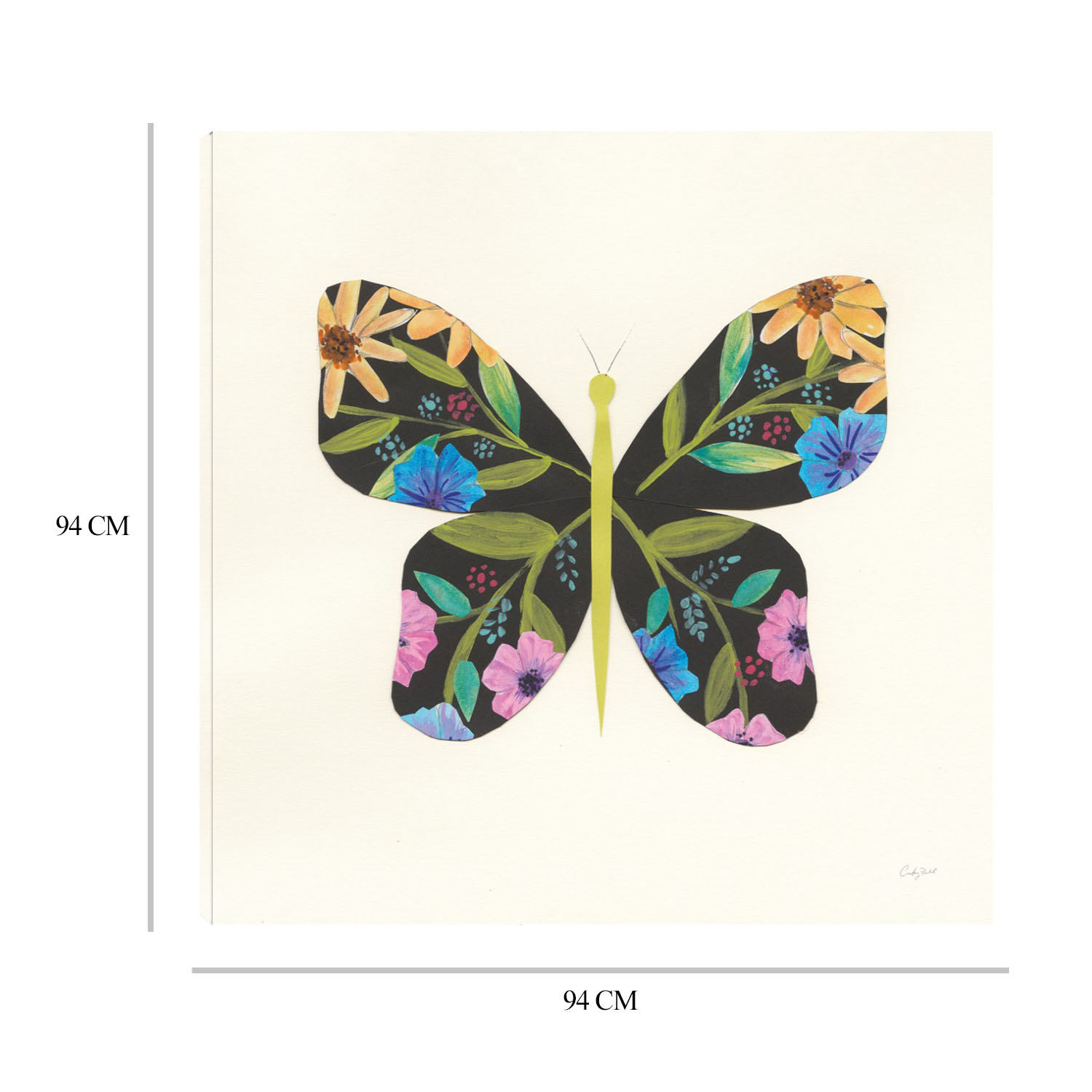 Foto 6 | Cuadro Decorativo Fine Art Tj Jardín De Mariposa I