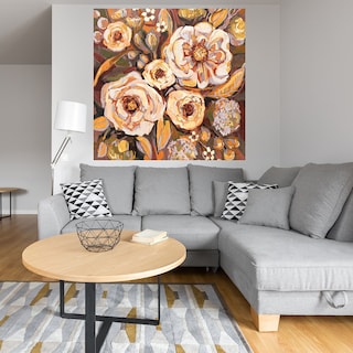 Foto 4 | Cuadro Decorativo Fine Art Tj Flores Otoñales Jeanette Vertentes Arte Moderno Impresión en Lienzo