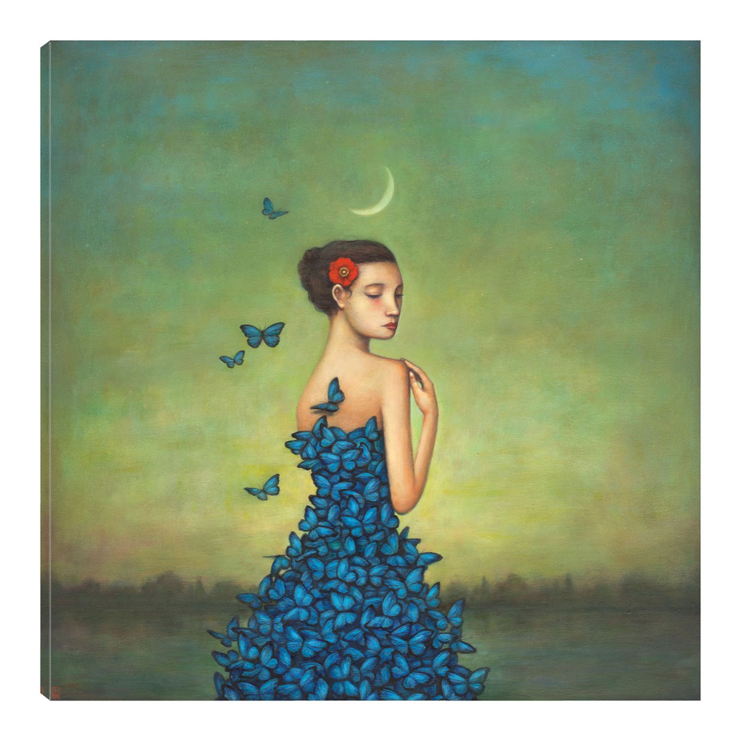 Foto 2 pulgar | Cuadro Decorativo Fine Art Tj Metamorfosis en Azul Duy Huynh Arte Moderno Impresión en Lienzo