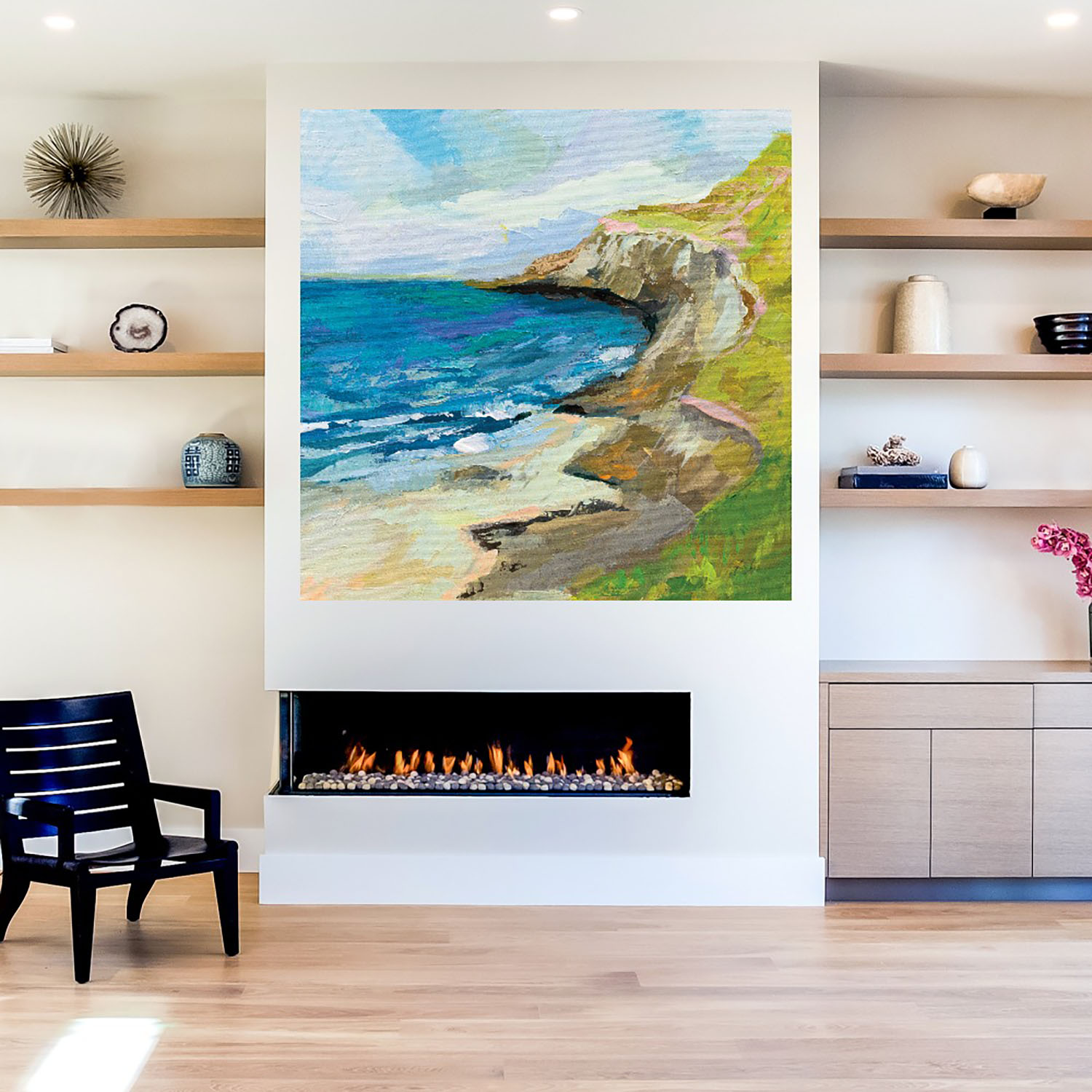 Foto 6 pulgar | Cuadro Decorativo Fine Art Tj Metamorfosis en Azul Duy Huynh Arte Moderno Impresión en Lienzo