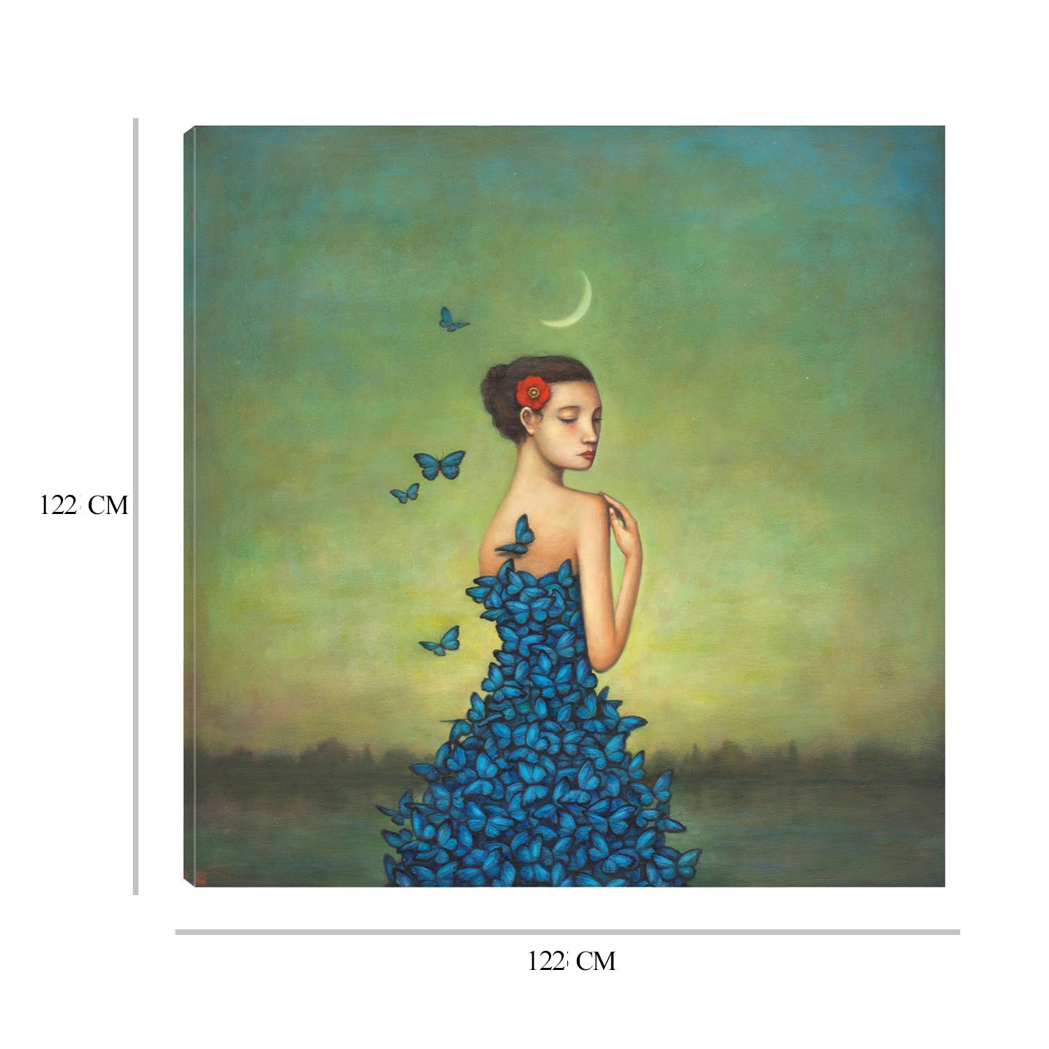 Foto 7 pulgar | Cuadro Decorativo Fine Art Tj Metamorfosis en Azul Duy Huynh Arte Moderno Impresión en Lienzo