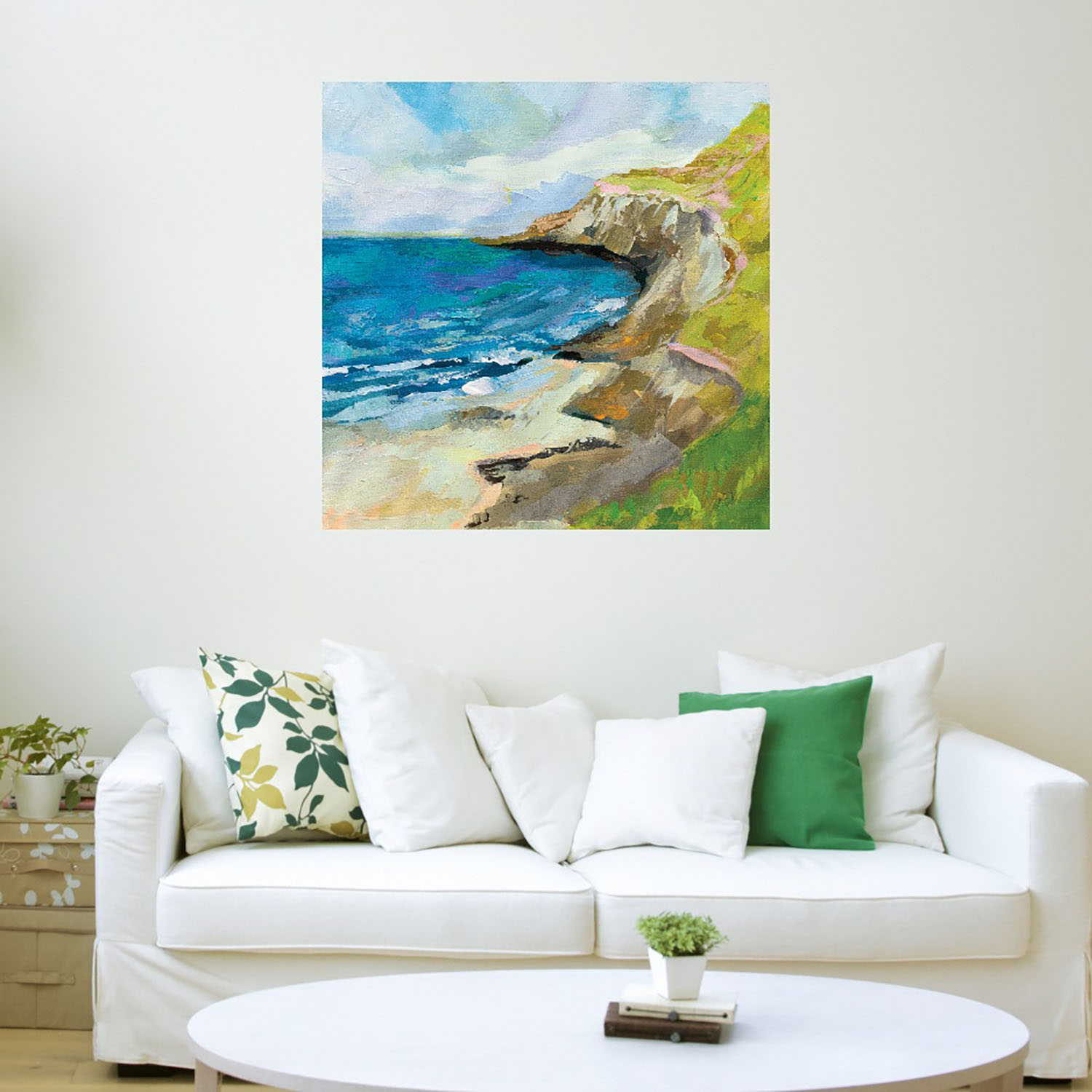 Foto 4 pulgar | Cuadro Decorativo Fine Art Tj Los Farolas Jeanette Vertentes Arte Paisaje Impresión en Lienzo
