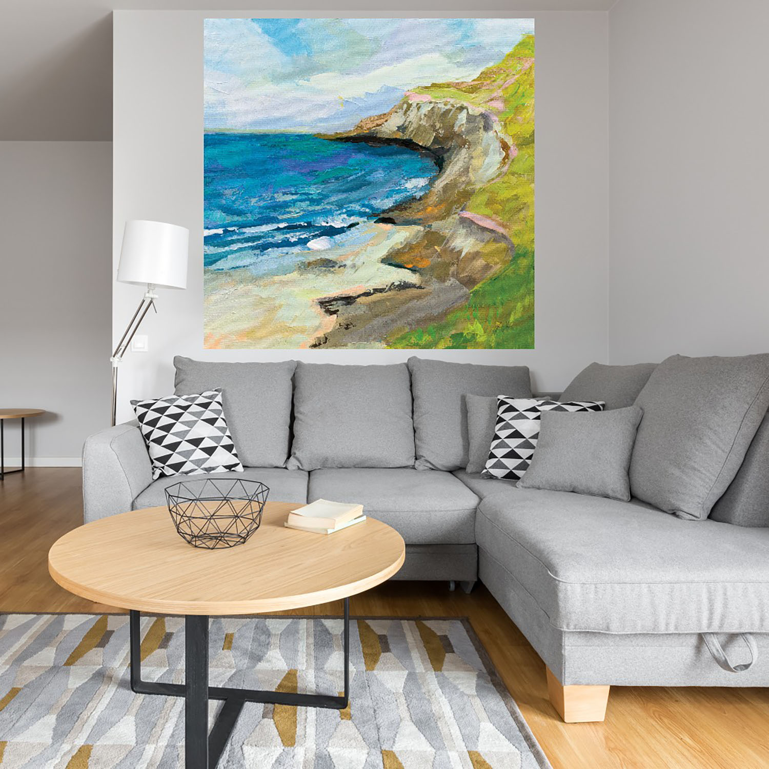 Foto 4 | Cuadro Decorativo Fine Art Tj Los Farolas Jeanette Vertentes Arte Paisaje Impresión en Lienzo