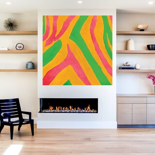 Foto 5 | Cuadro Decorativo - Impresión De Cebra Psicodélica I - Patricia Pinto - Arte Moderno - Impresión En Lienzo - Fine A