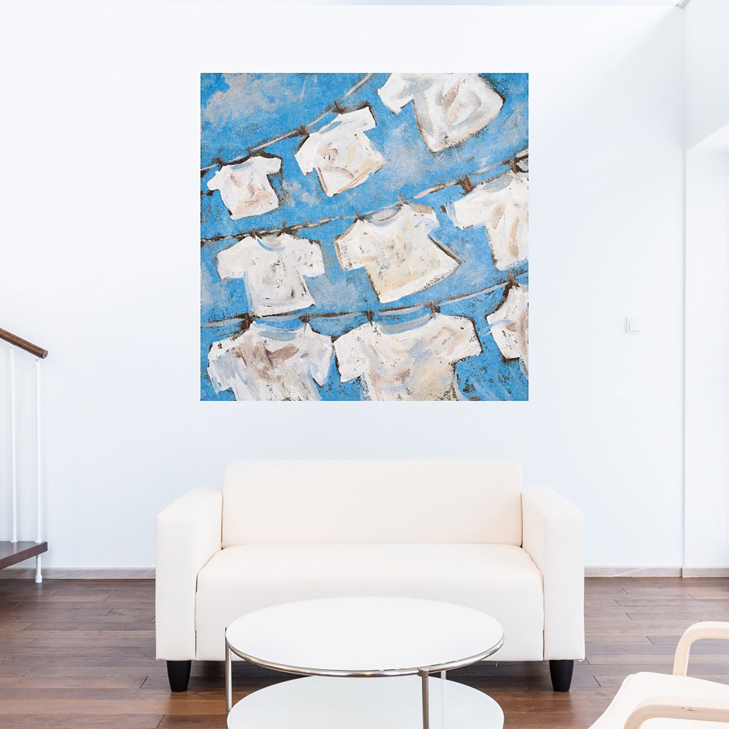 Foto 5 | Cuadro Decorativo Fine Art TJ 'Jardin Azul y Oro I' de Heather Hayes 56 x 56 cm