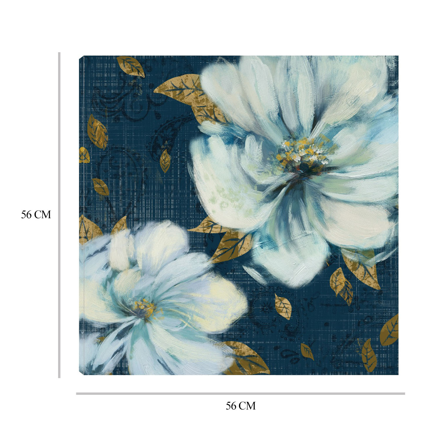 Foto 7 pulgar | Cuadro Decorativo Fine Art TJ 'Jardin Azul y Oro I' de Heather Hayes 56 x 56 cm