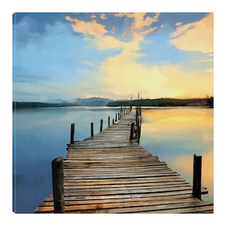 Foto 1 | Cuadro Decorativo - Muelle Del Atardecer - Fine Art Tj - Studio Arts - Arte Paisaje - Impresión En Lienzo