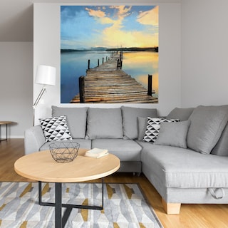 Foto 4 | Cuadro Decorativo - Muelle Del Atardecer - Fine Art Tj - Studio Arts - Arte Paisaje - Impresión En Lienzo