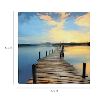 Foto 6 | Cuadro Decorativo - Muelle Del Atardecer - Fine Art Tj - Studio Arts - Arte Paisaje - Impresión En Lienzo