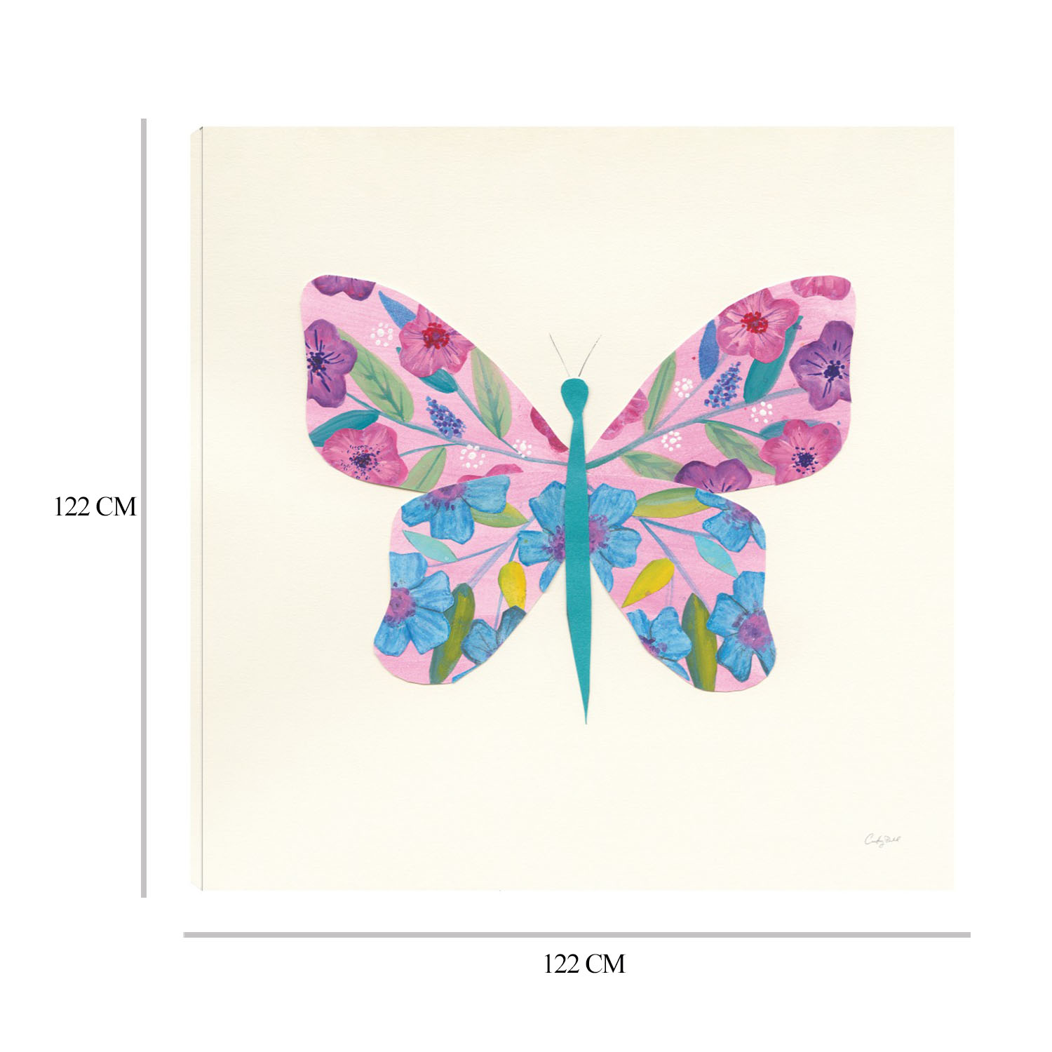 Foto 6 | Cuadro Decorativo - Jardín De Mariposa II - Fine Art Tj - Courtney Prahl - Arte Moderno - Impresión En Lienzo