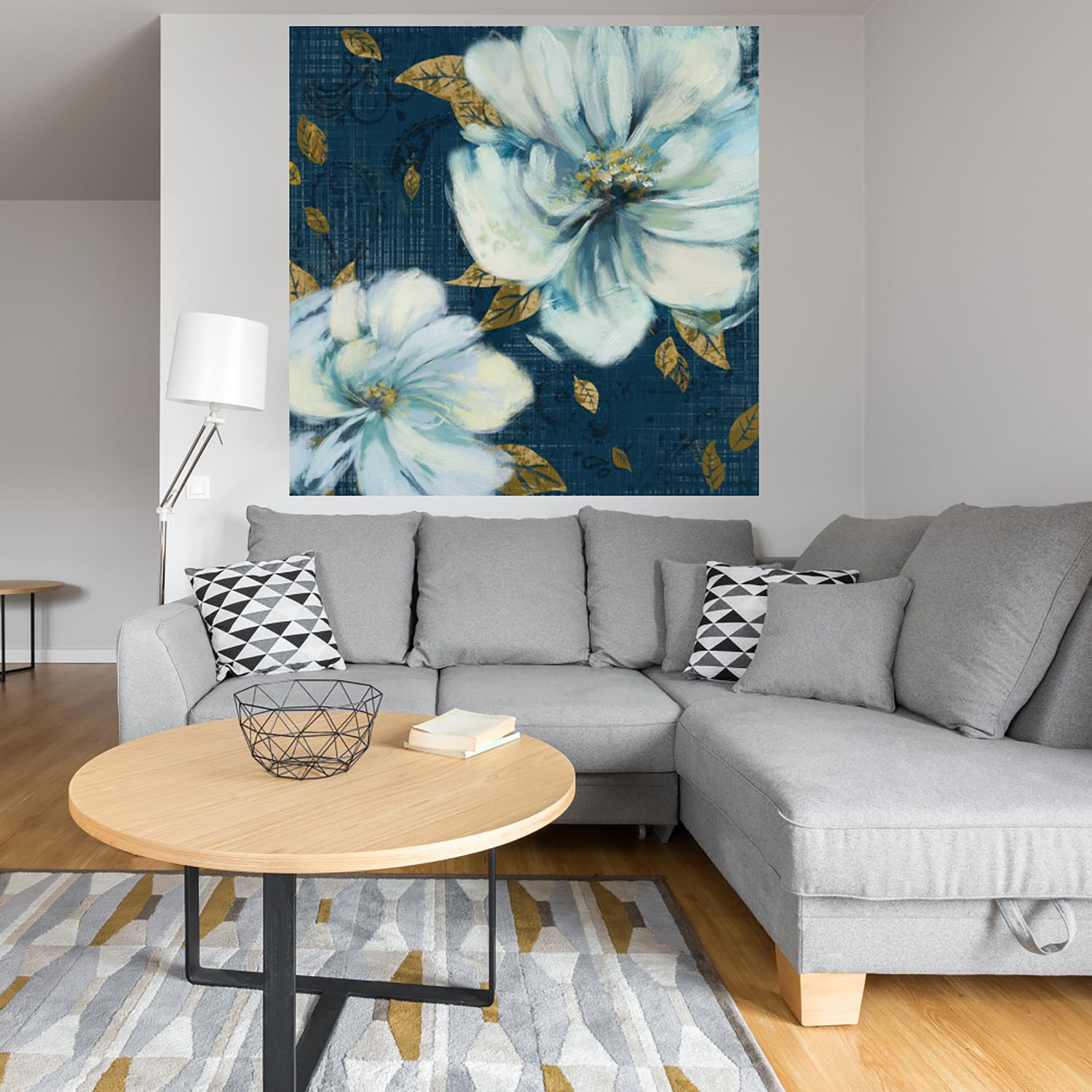 Foto 5 pulgar | Cuadro Decorativo Fine Art Tj Jardín Azul Y Oro I